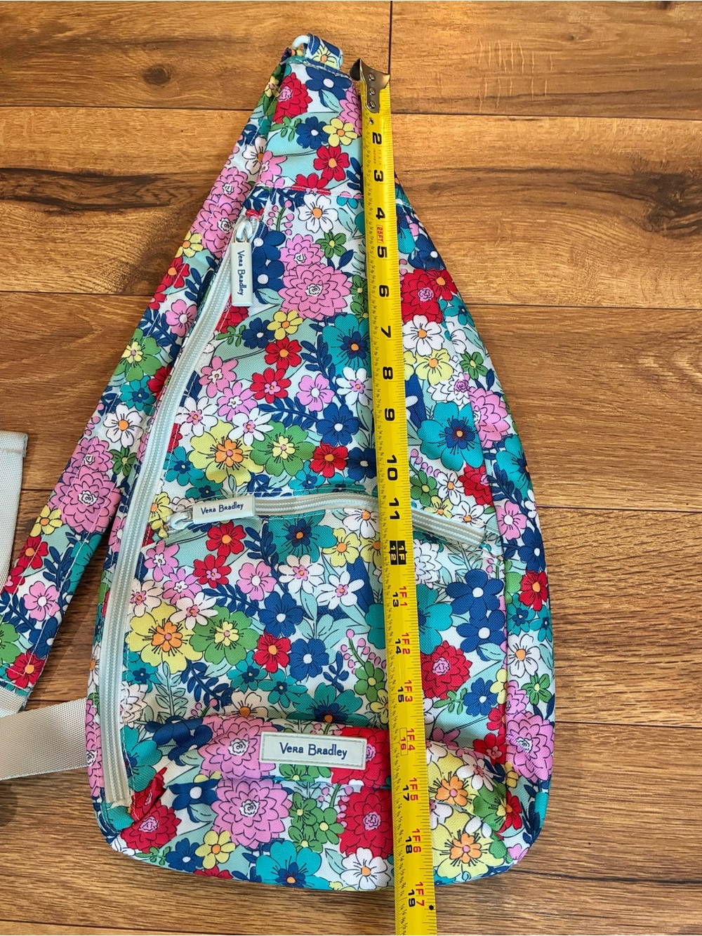 Vera Bradley Womens Essential Sling Backpack Purse Spring Floral Bag - Picture 5 of 9